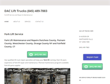 Tablet Screenshot of daclifttrucks.com